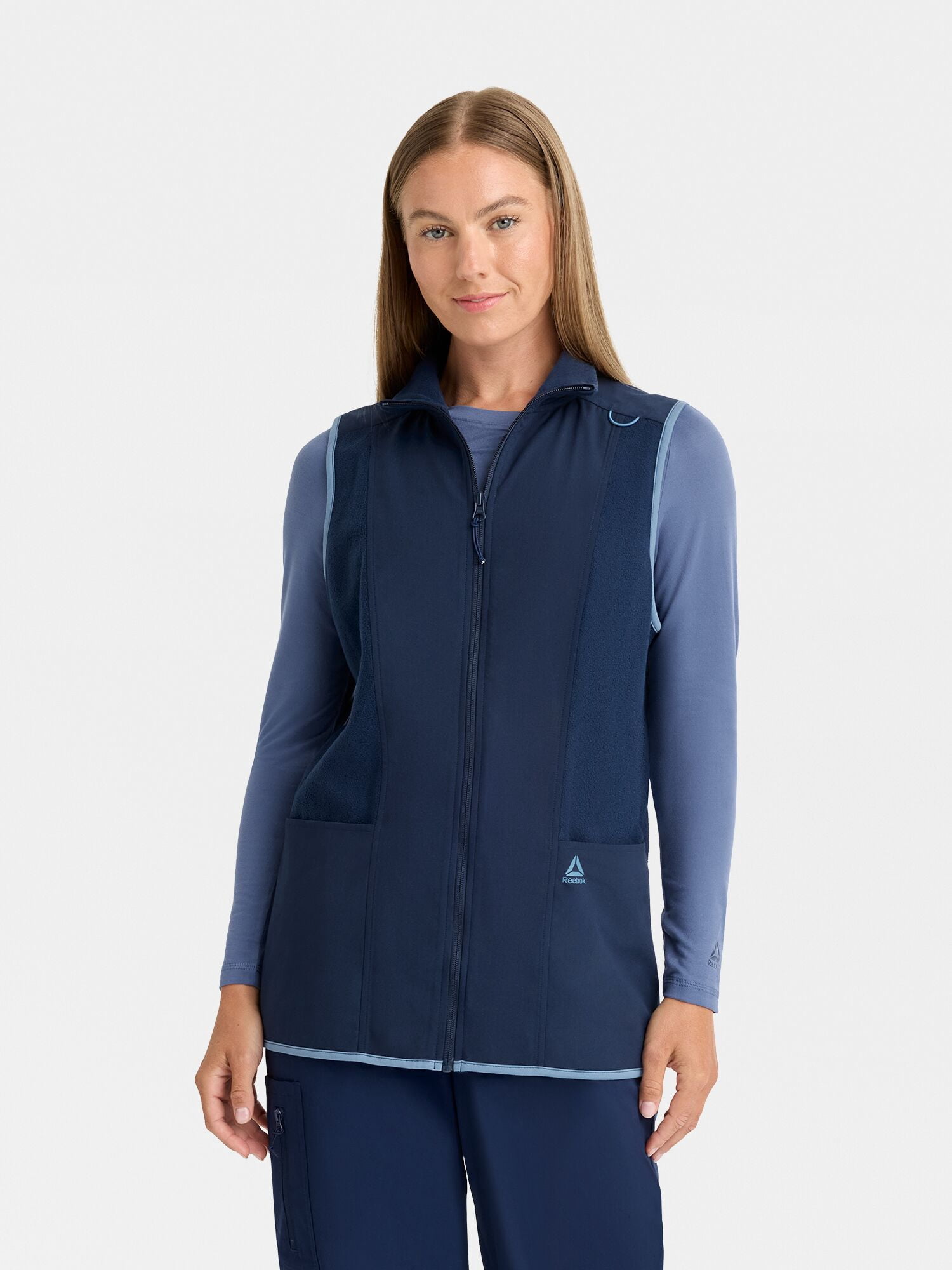 Reebok Women’s Tech Comfort Scrub Vest with 6 Pockets, Sizes S–3XL