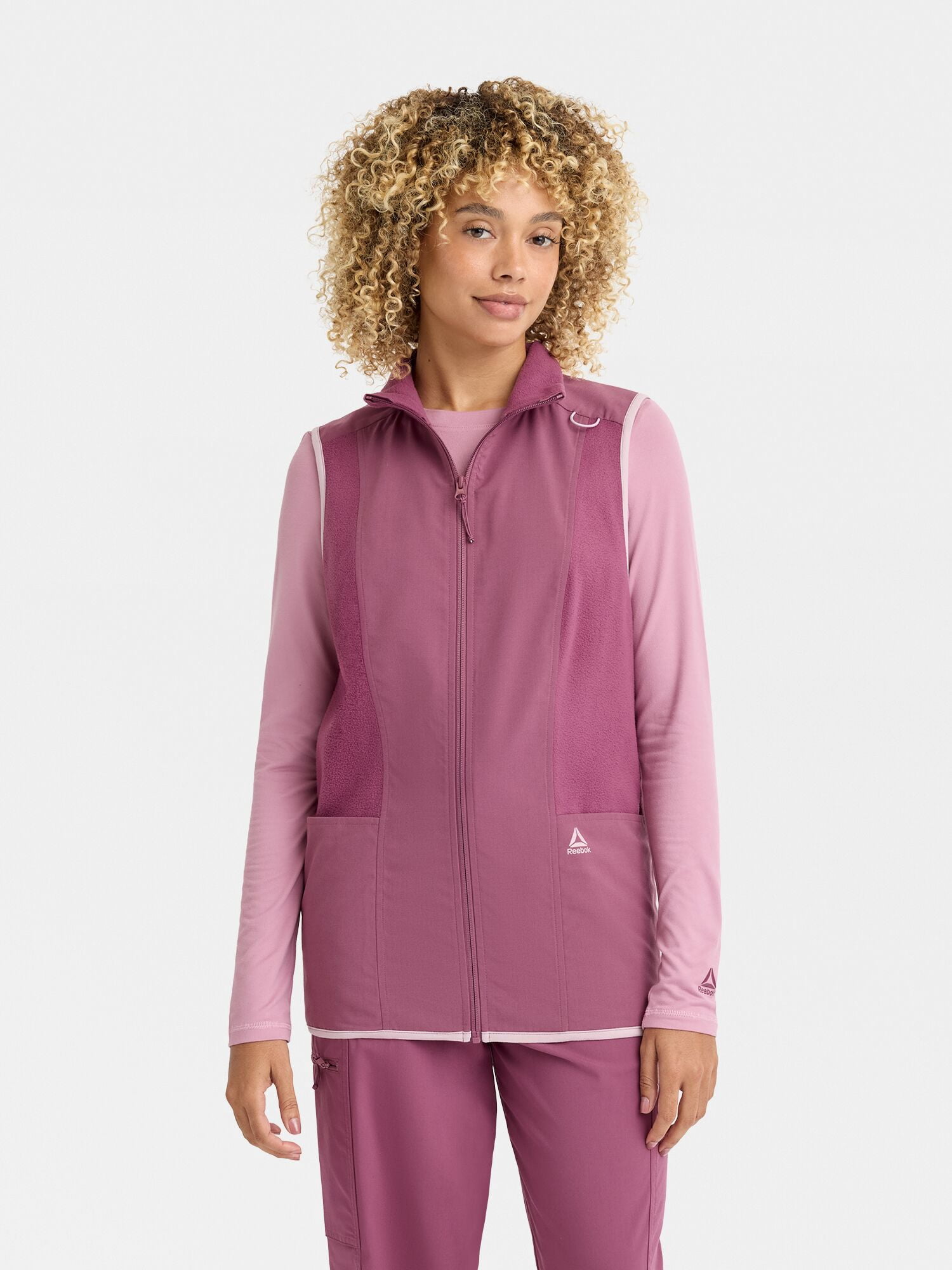 Reebok Women’s Tech Comfort Scrub Vest with 6 Pockets, Sizes S–3XL