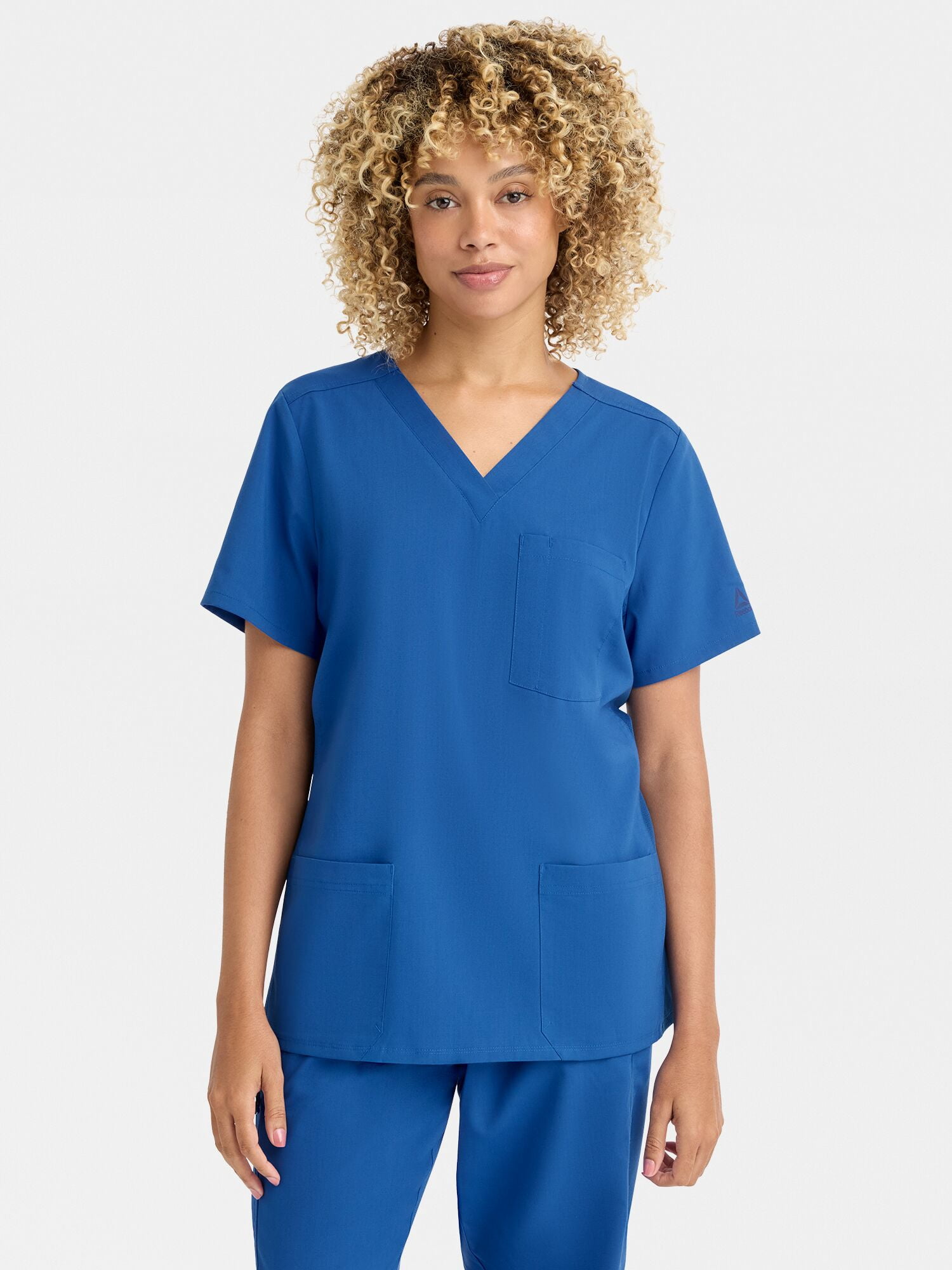 Reebok Women's Tech Comfort 3 Pocket V Neck Scrub Top, 1 Pack, Sizes S - 3XL