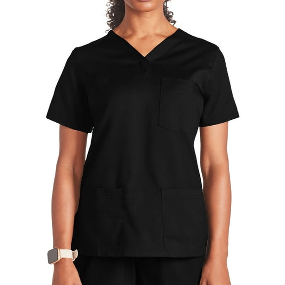 Reebok Women's Scrubs Short Sleeve Scrub Top, 1 Pack, Sizes S - 3XL