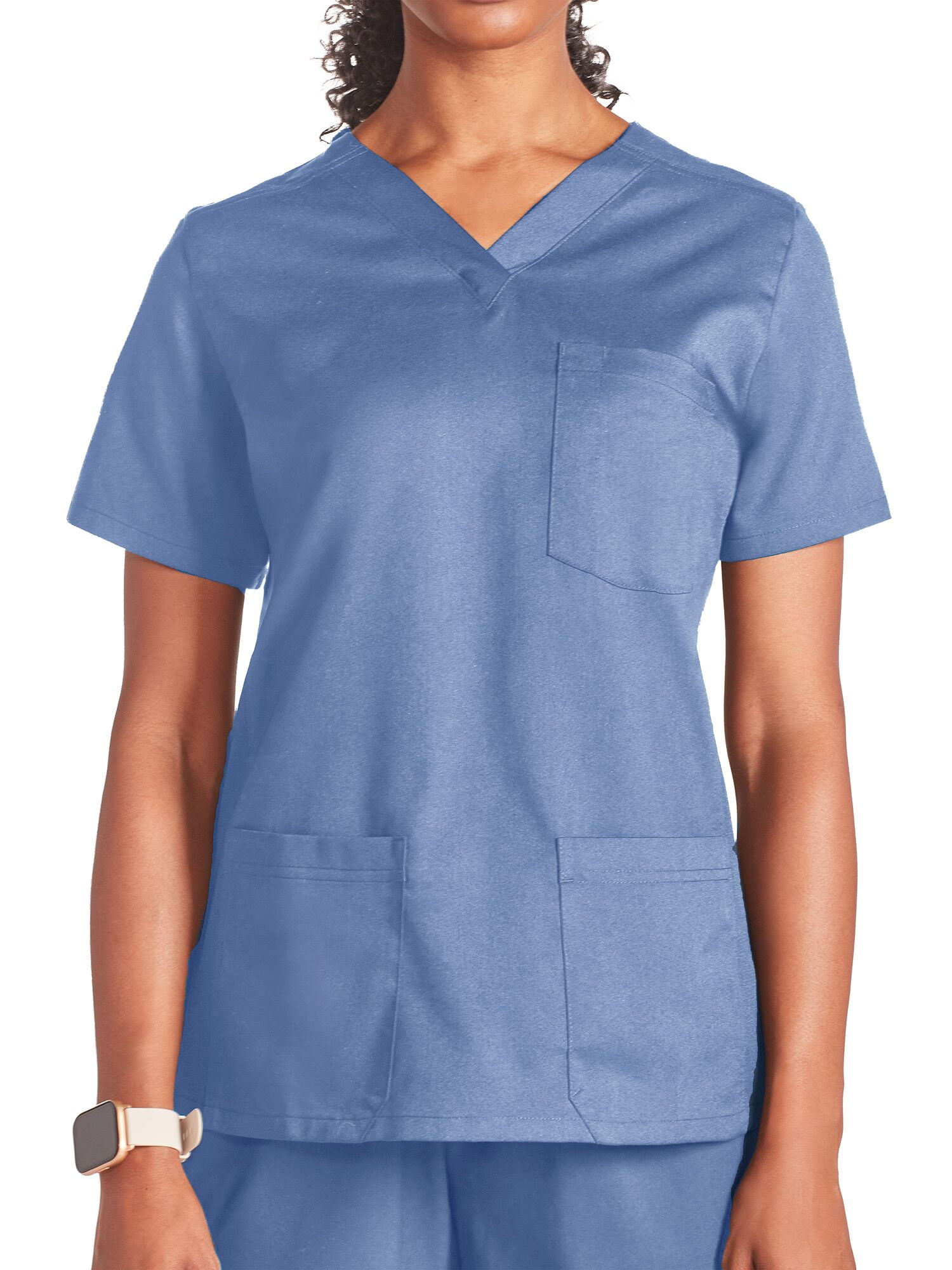Reebok Women's Scrubs Short Sleeve Scrub Top, 1 Pack, Sizes S - 3XL