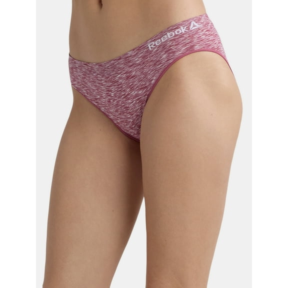 Reebok Women's Underwear Seamless Bikini Panties, 6-pack, Sizes S-XL
