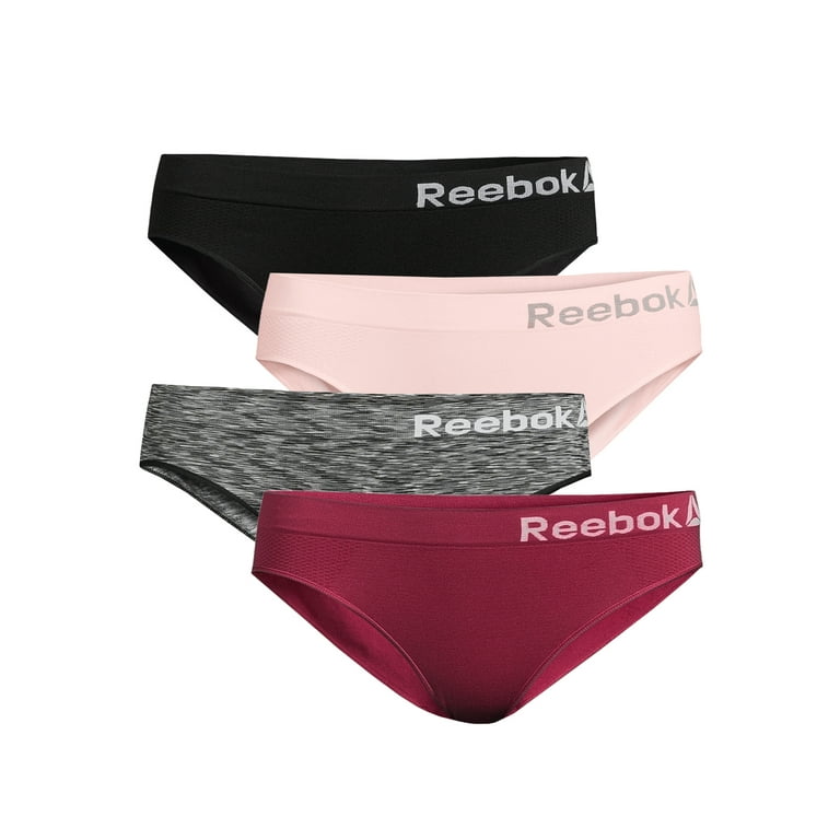 Reebok Women's Seamless Bikini Panties, 4-Pack