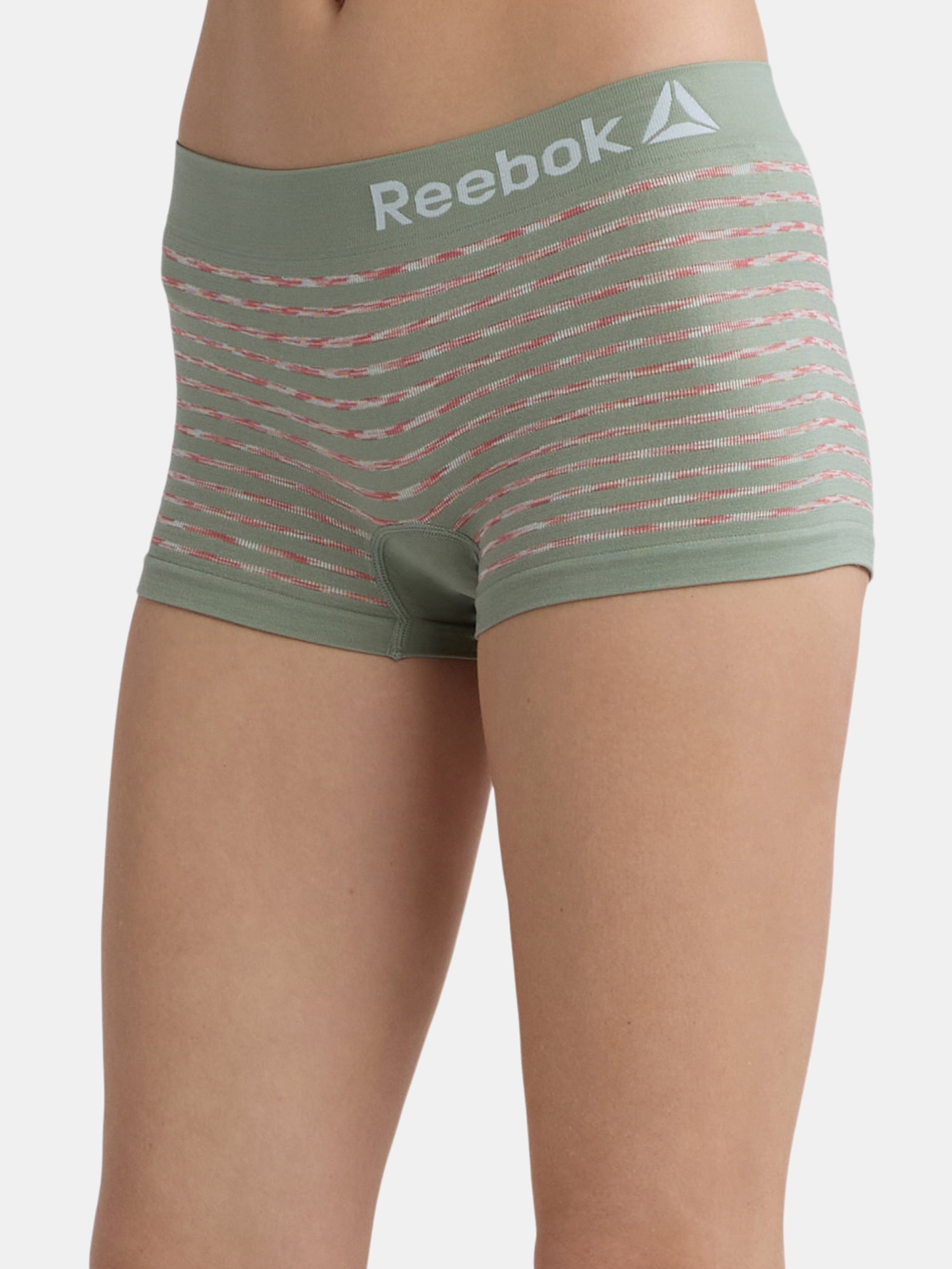 Reebok Women's Underwear Seamless Boyshort Panties, 6-Pack, Sizes S-XL