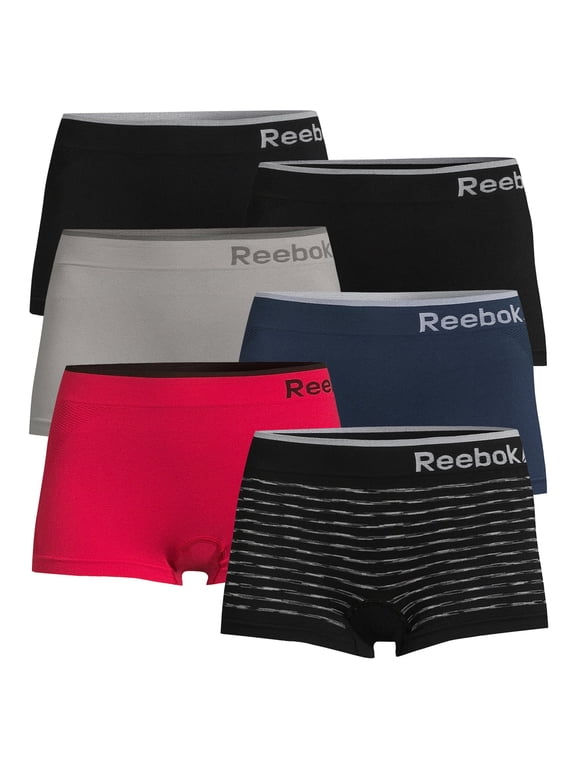 Women's Underwear Seamless Boyshort Panties, 6-Pack, Sizes XS-3XL