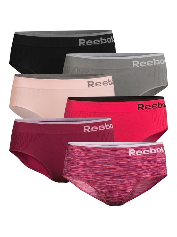 Women's Underwear Seamless Hipster Panties, 6-Pack, Sizes XS-3XL
