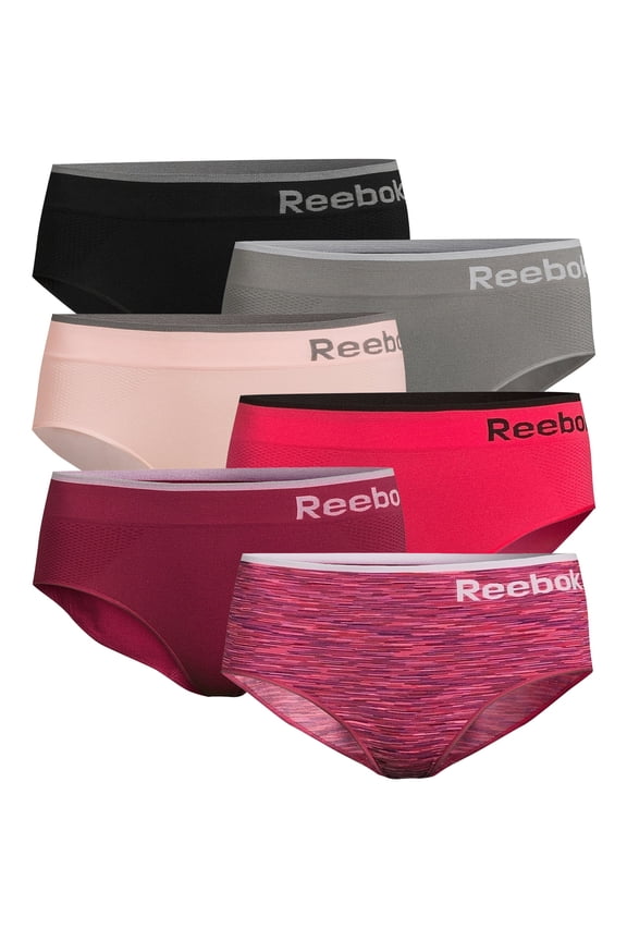 Women's Underwear Seamless Hipster Panties, 6-Pack, Sizes XS-3XL