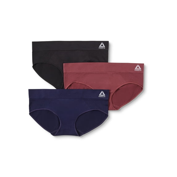 Reebok Women's Seamless Hipster Panties, 3-Pack