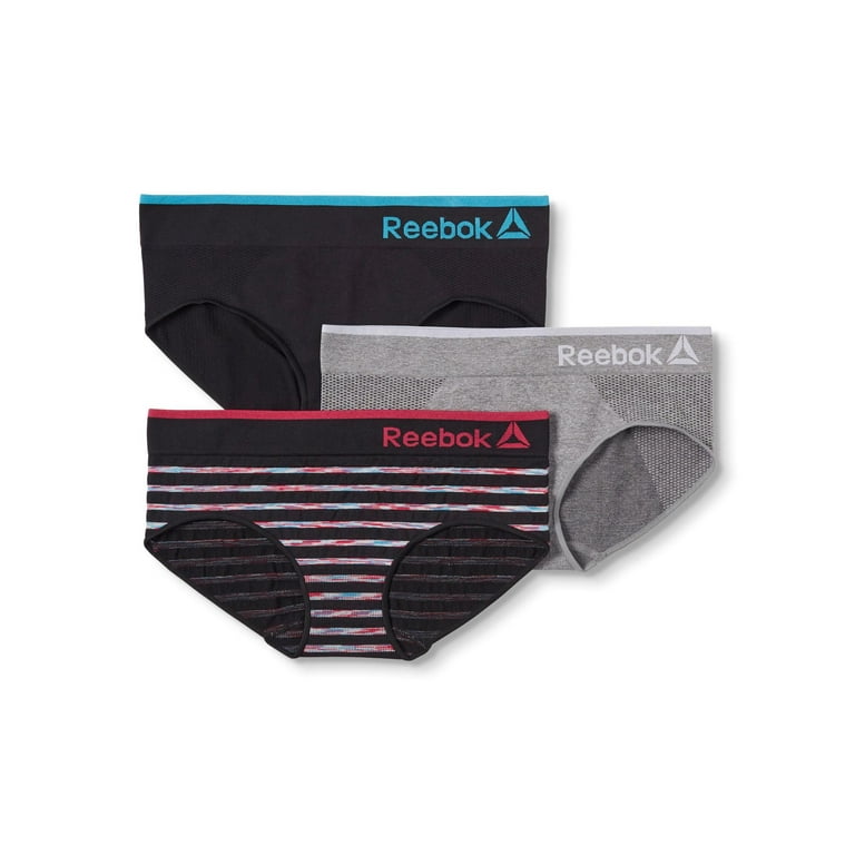 Reebok Women's Underwear Seamless Hipster Briefs (5 Pack), Size X-Large,  BlackNudeHot PinkPink RoseGrey