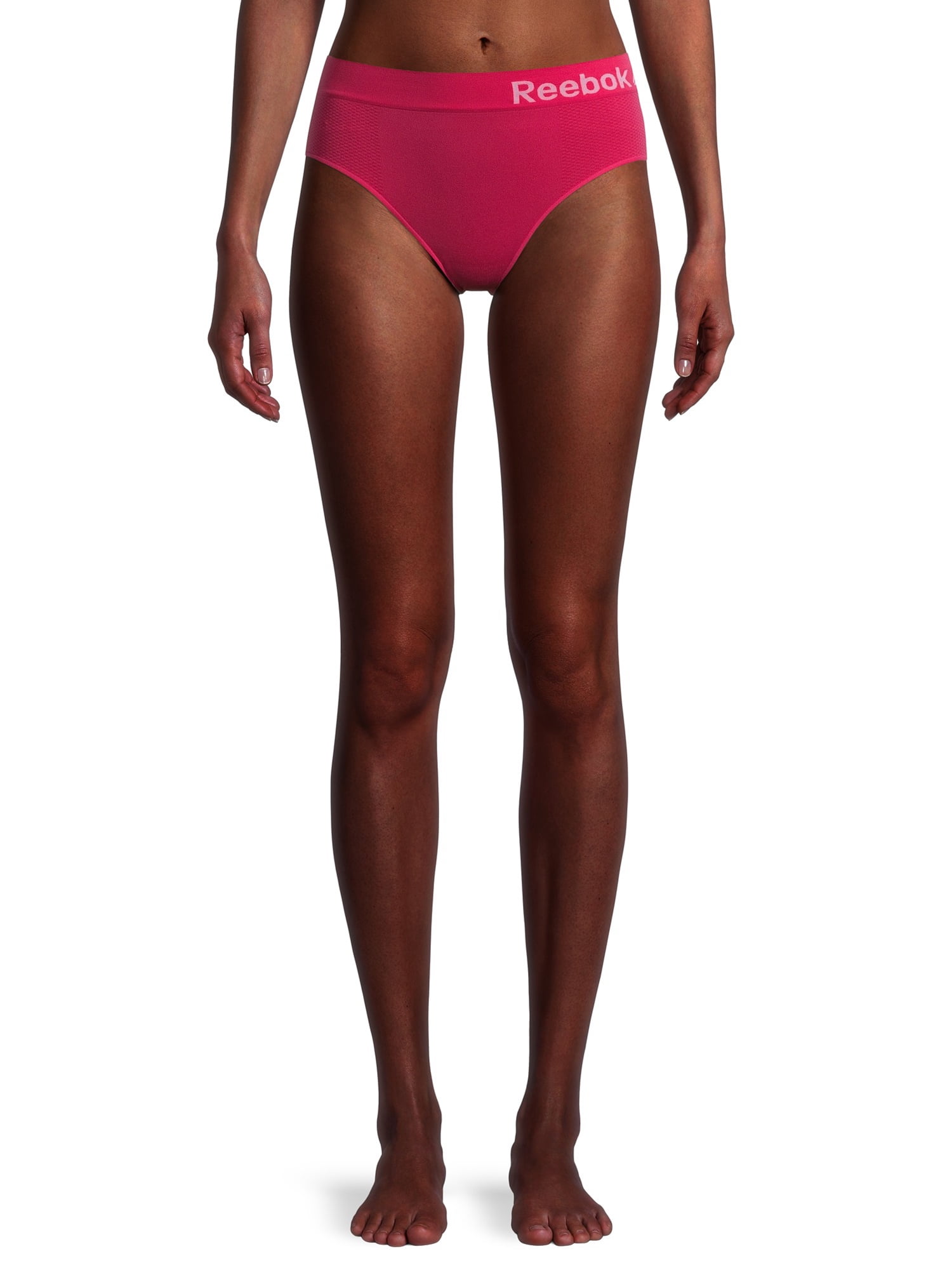 Reebok Women's Underwear - Seamless Thong (Pack of 4), Pink  Yarrow/Sharkskin/Crimson/Pink Lady : : Fashion