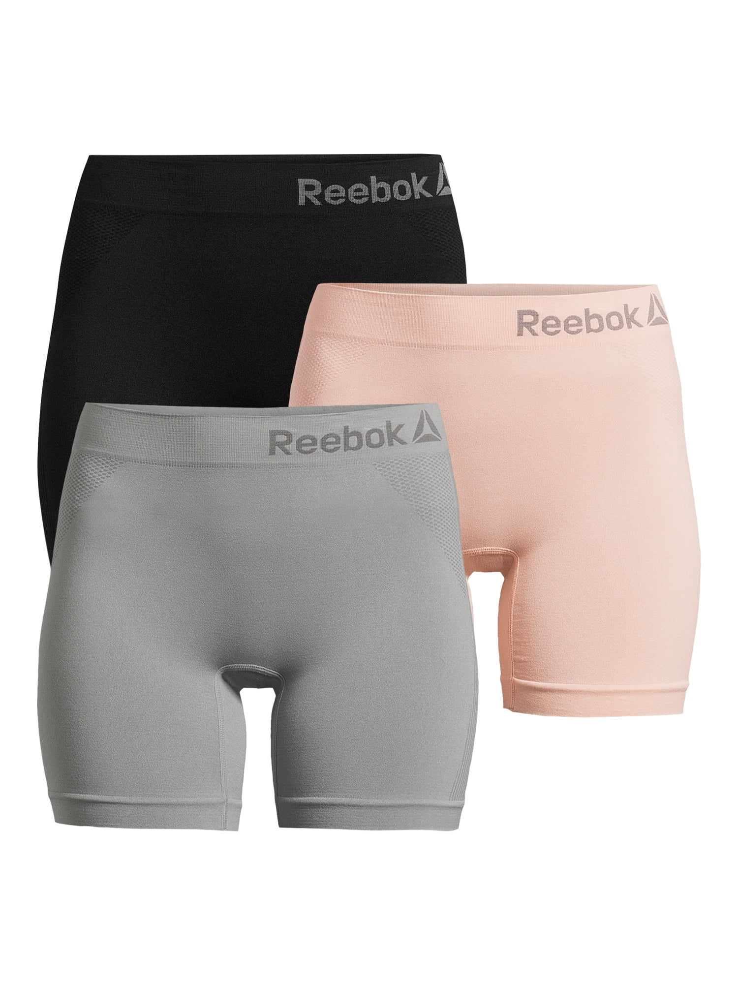 Reebok Women's Seamless Long Leg Boyshort, 3-pack, Sizes S-XXL