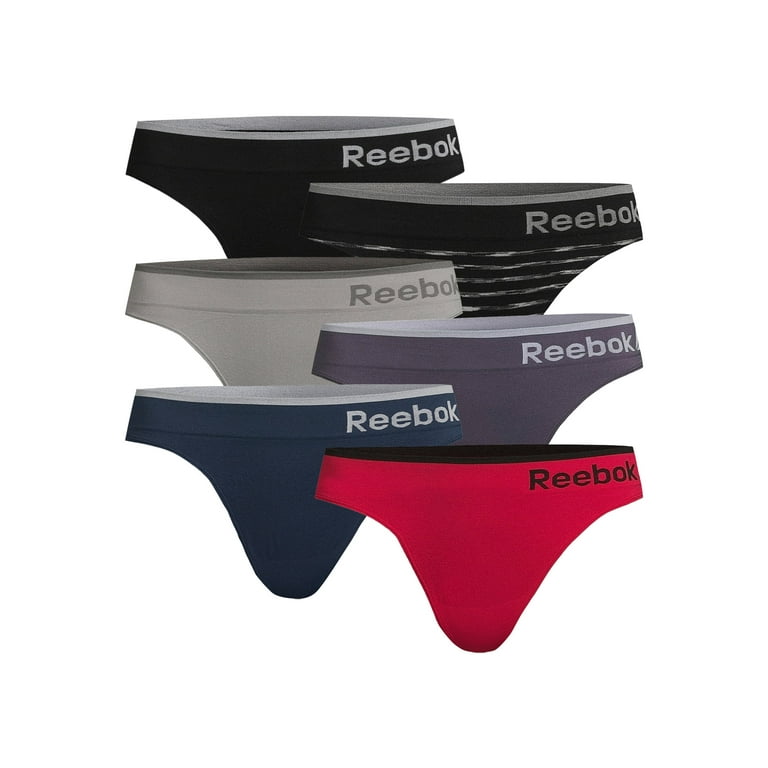 Reebok Ladies' 4 Pack Seamless Thongs