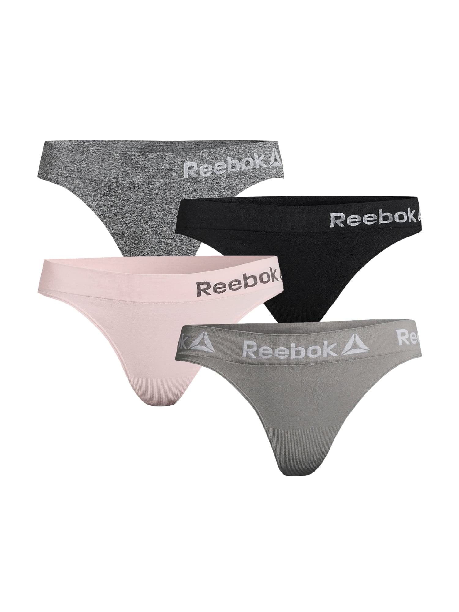 Reebok Women's Seamless Thong Panties, 3-Pack 