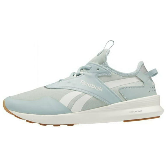 Reebok Women's Spark Run Sneaker, Seaside Grey/Chalk/Silver Metallic, 9.5