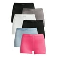 thumbnail image 1 of Reebok Women's Underwear Sport Soft Boyshort Panties, 6-Pack Sizes XS-3XL, 1 of 7