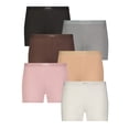 thumbnail image 1 of Reebok Women's Underwear Sport Soft Boyshort Panties, 6-Pack Sizes XS-3XL, 1 of 5