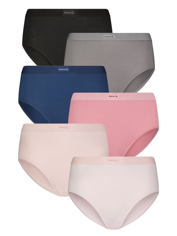Women's Underwear Sport Soft Hipster Panties, 6-Pack Sizes XS-3XL