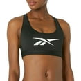 thumbnail image 1 of Reebok Women's Standard Lux Racerback Sports Bra Black Size 3X, 1 of 2