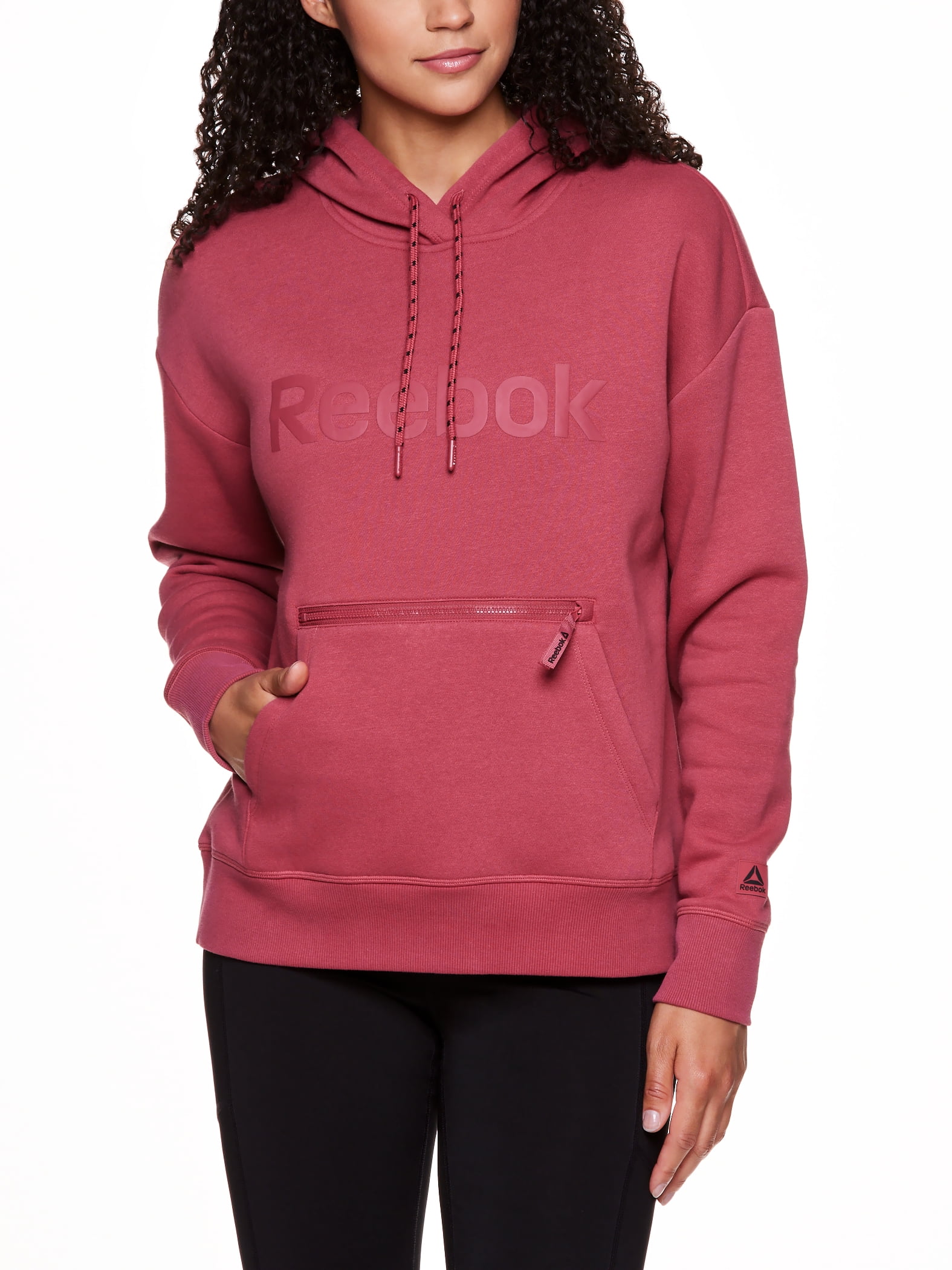 Reebok Super Cropped Gravity Hoodie with - Walmart.com