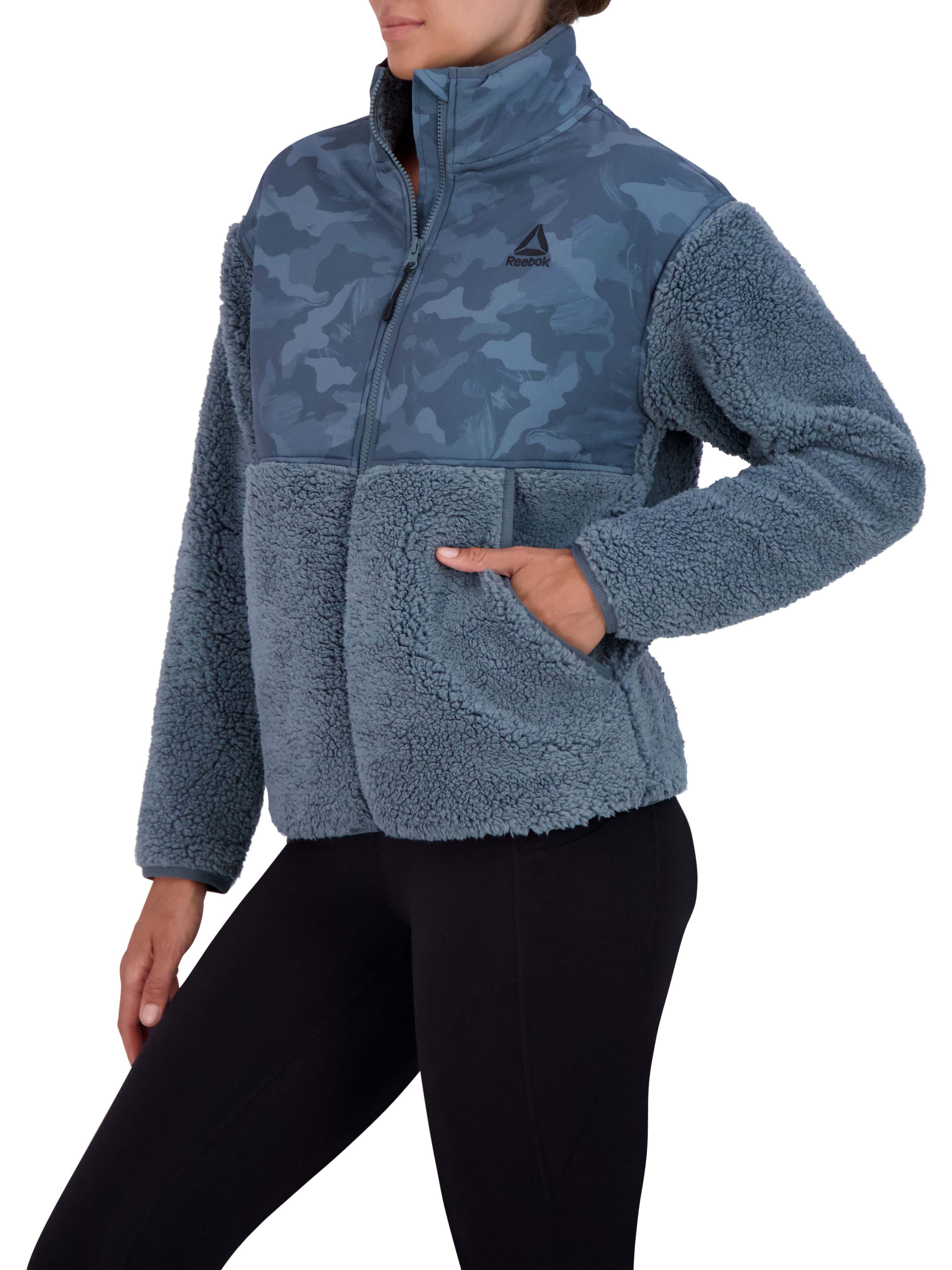 Reebok Women's Super Soft Gravity Sherpa Jacket with Pockets