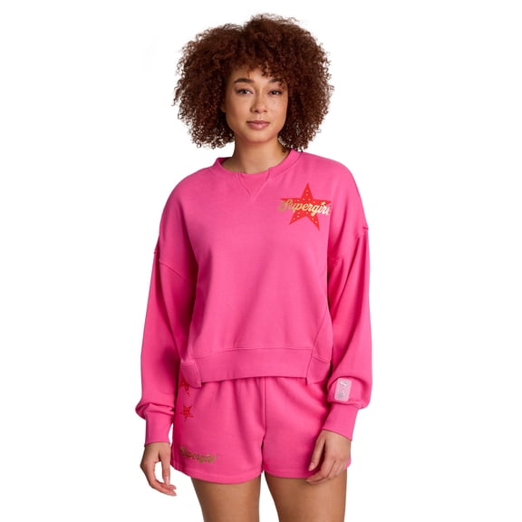 Reebok Women's Supergirl Graphic Sweatshirt, Sizes XS-XXL