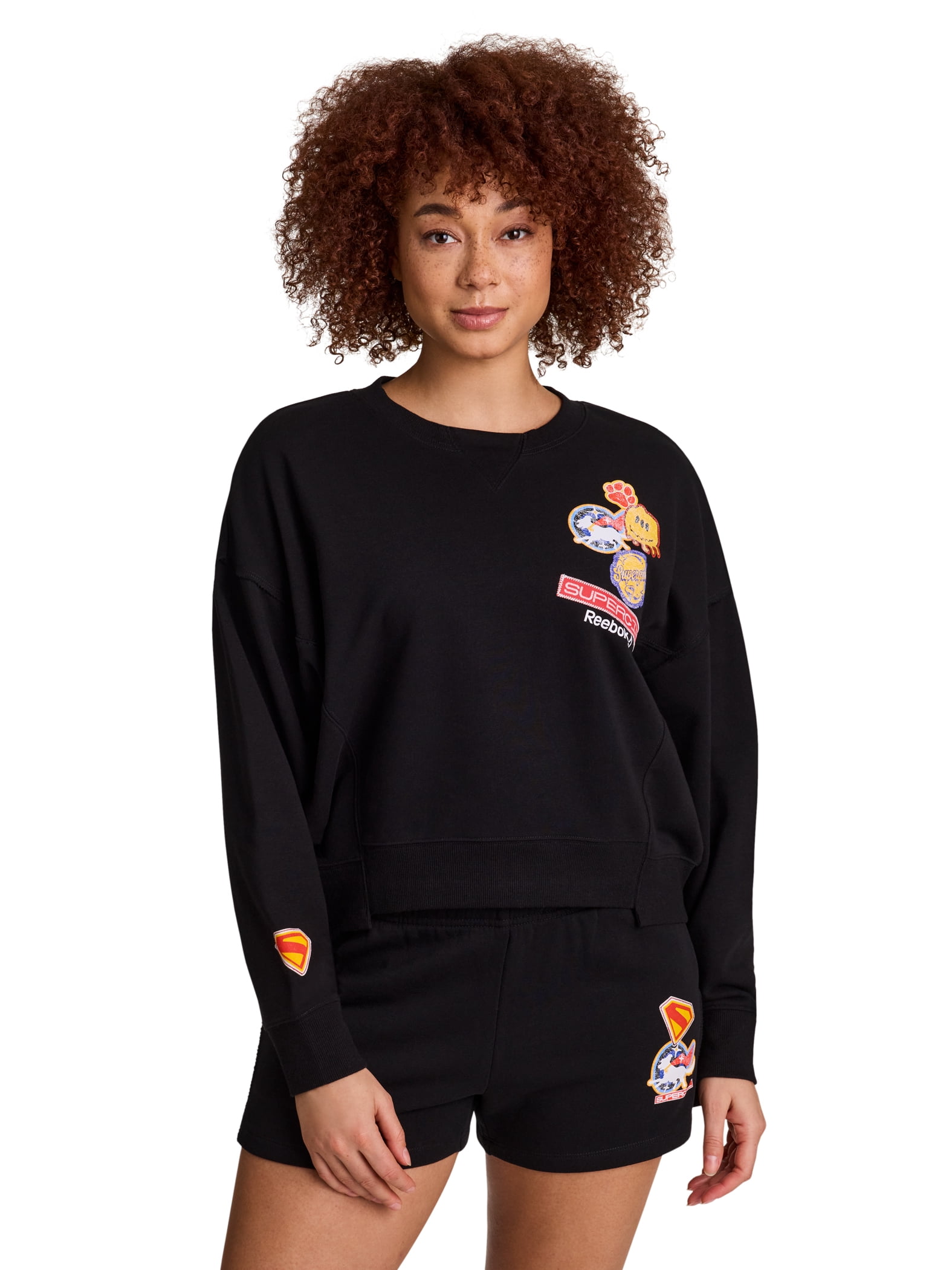 Reebok Women's Supergirl Graphic Sweatshirt, Sizes XS-XXL