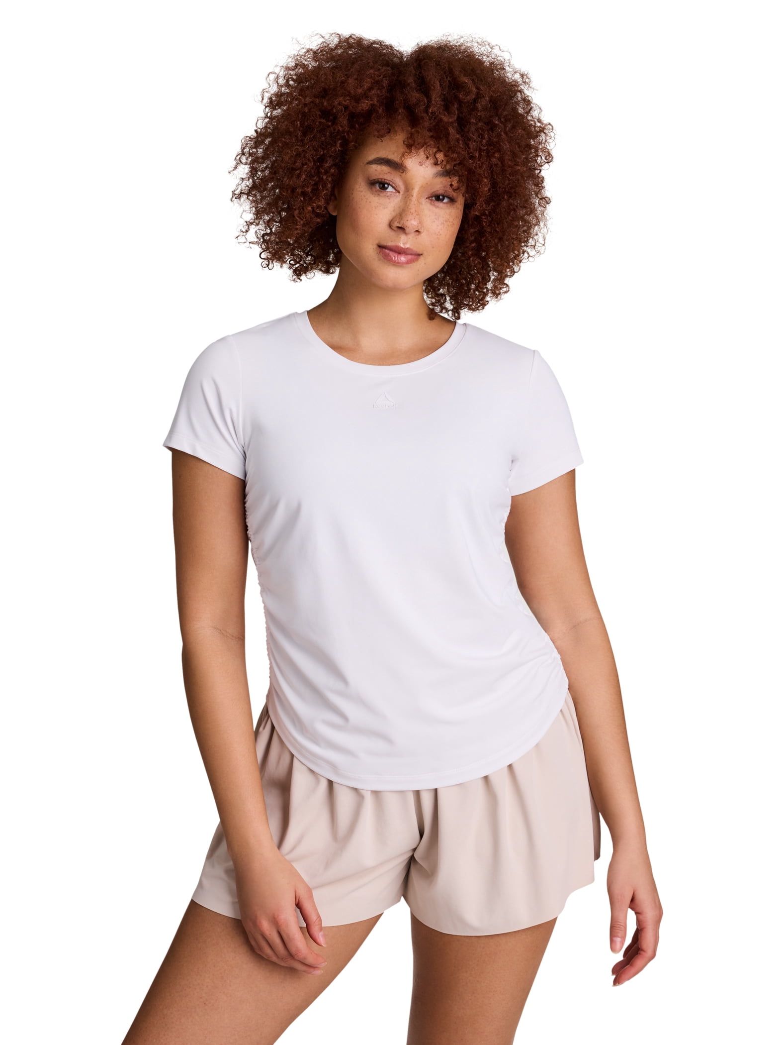 Reebok Women's Swift Sleevless Tee with Ruched Sides