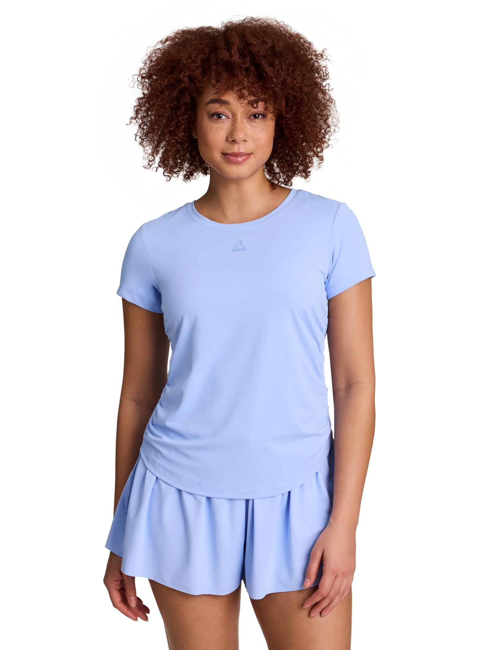 Reebok Women's Swift Sleevless Tee with Ruched Sides