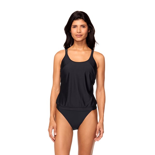 Reebok Women's Tankini Swim Top with Cut Outs, UPF 50+, Sizes XSXXL