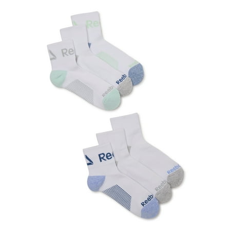 Reebok Women's Target Cushion Ankle Socks, 6-Pack