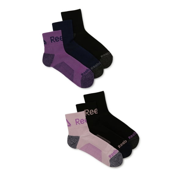 Reebok Women's Target Cushion Ankle Socks, 6-Pack