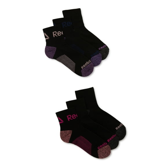 Reebok Women's Target Cushion Ankle Socks, 6-Pack