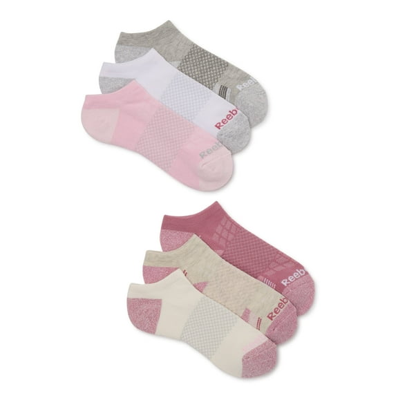 Reebok Women's Target Cushion No Show Socks, 6-Pack