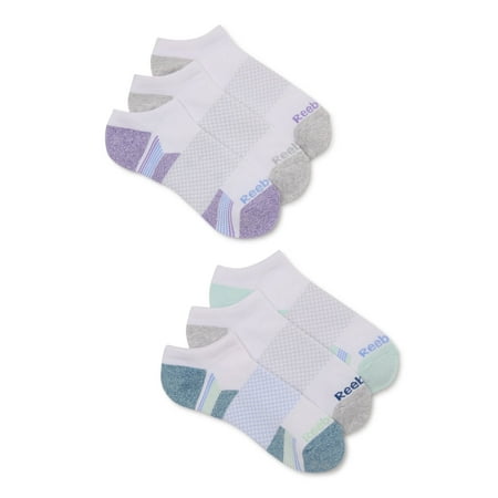 Reebok Women's Target Cushion No Show Socks, 6-Pack