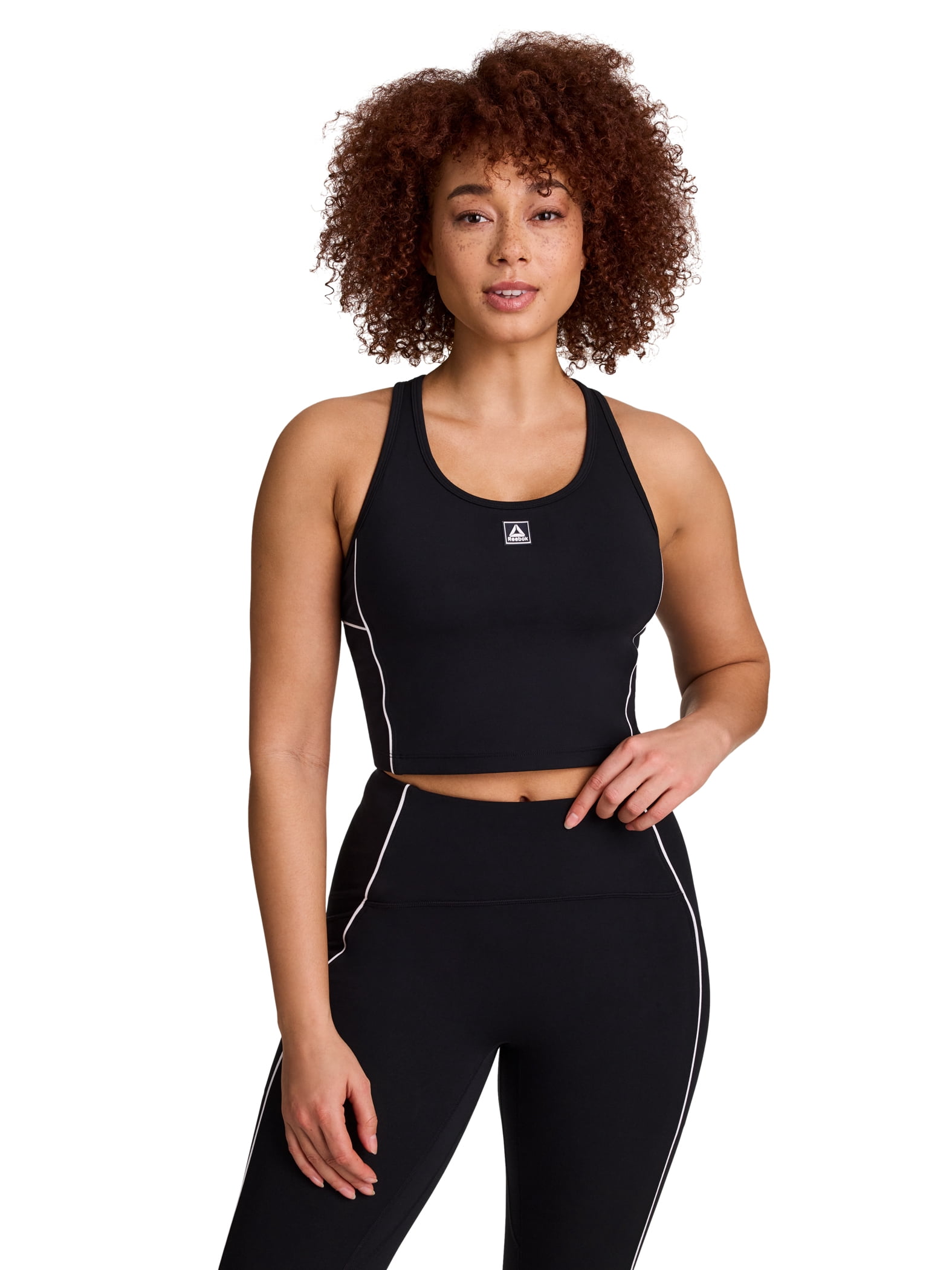 Reebok Women's Team Player Cropped Bra Tank with Removable Cups