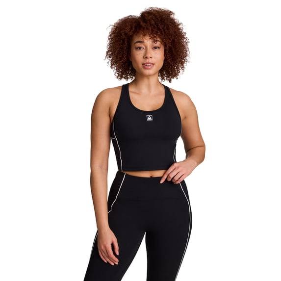 Reebok Women's Team Player Cropped Bra Tank with Removable Cups