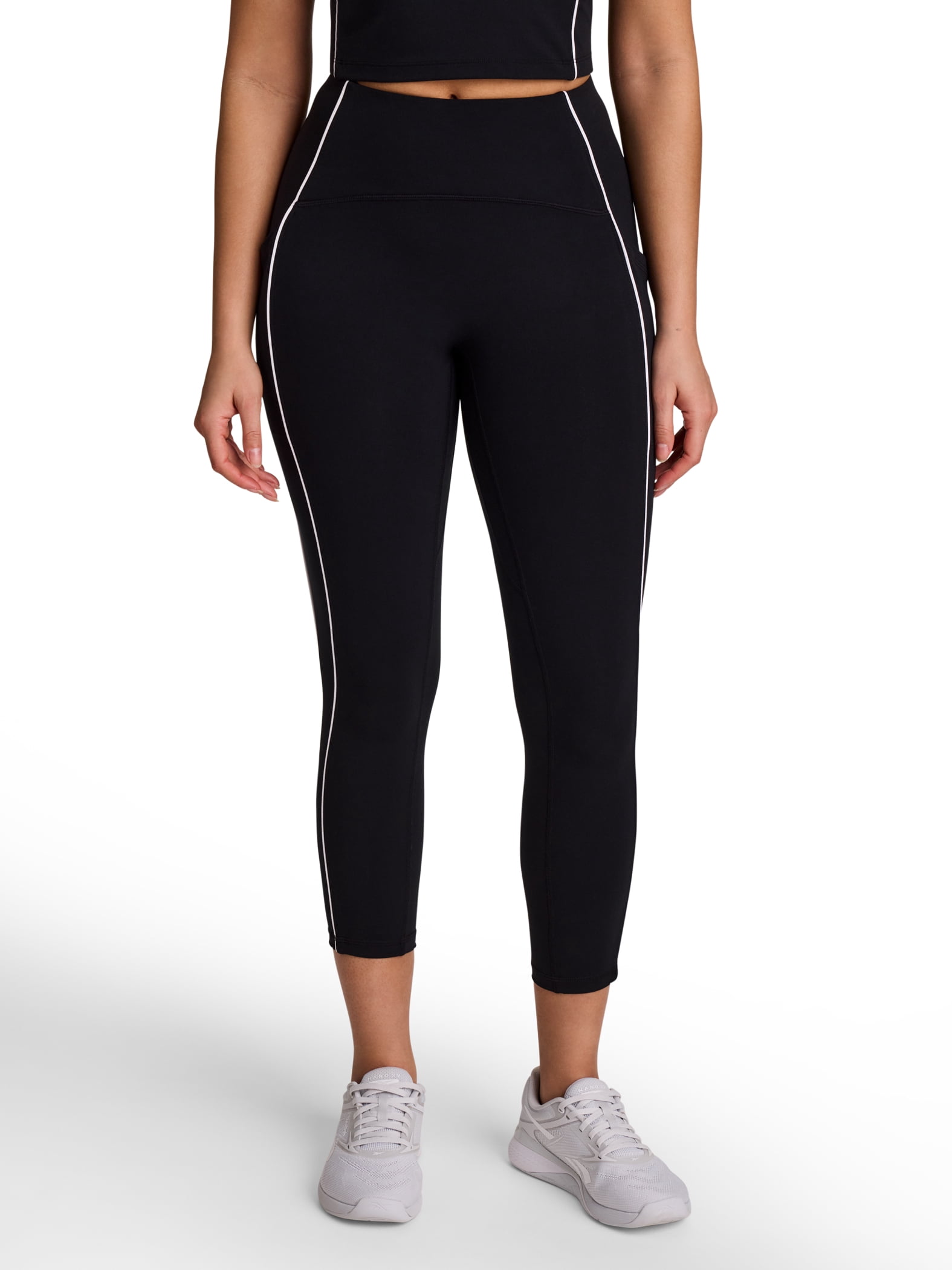 Reebok Women's and Women's Plus Team Player High Rise Capri Legging, Sizes XS-4X