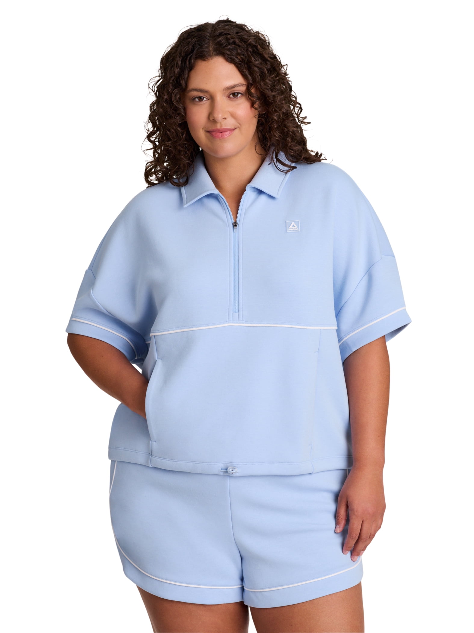 Reebok Women's Team Player Short Sleeve Oversize Pullover, Sizes XS-4X