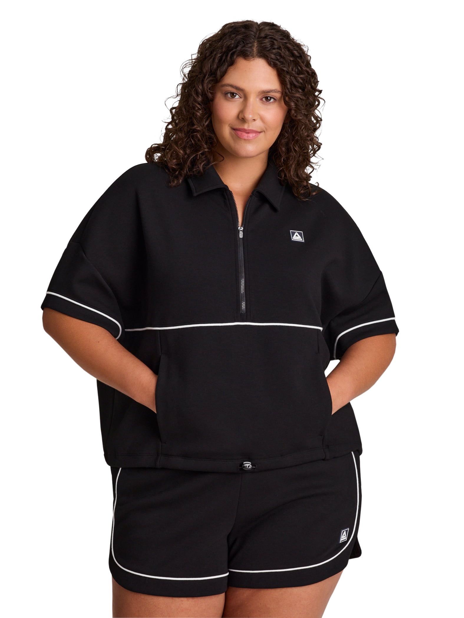 Reebok Women's Team Player Short Sleeve Oversize Pullover, Sizes XS-4X