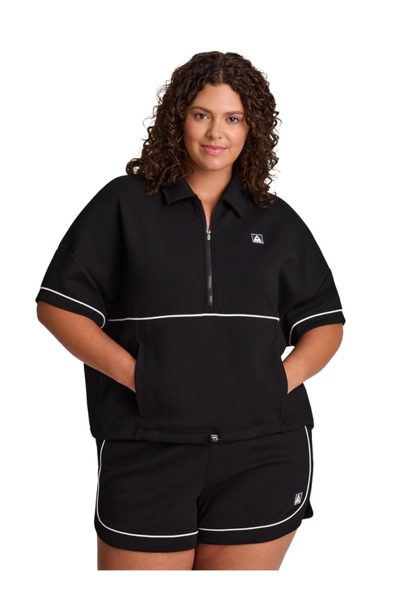 Women's and Women's Plus Team Player Short Sleeve Oversize Pullover, Sizes XS-4X