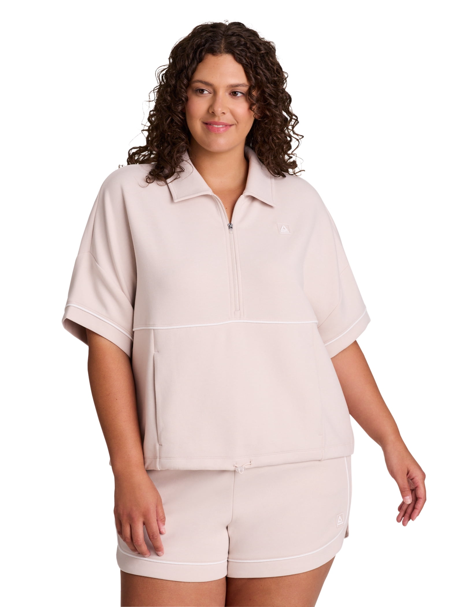 Reebok Women's Team Player Short Sleeve Oversize Pullover, Sizes XS-4X