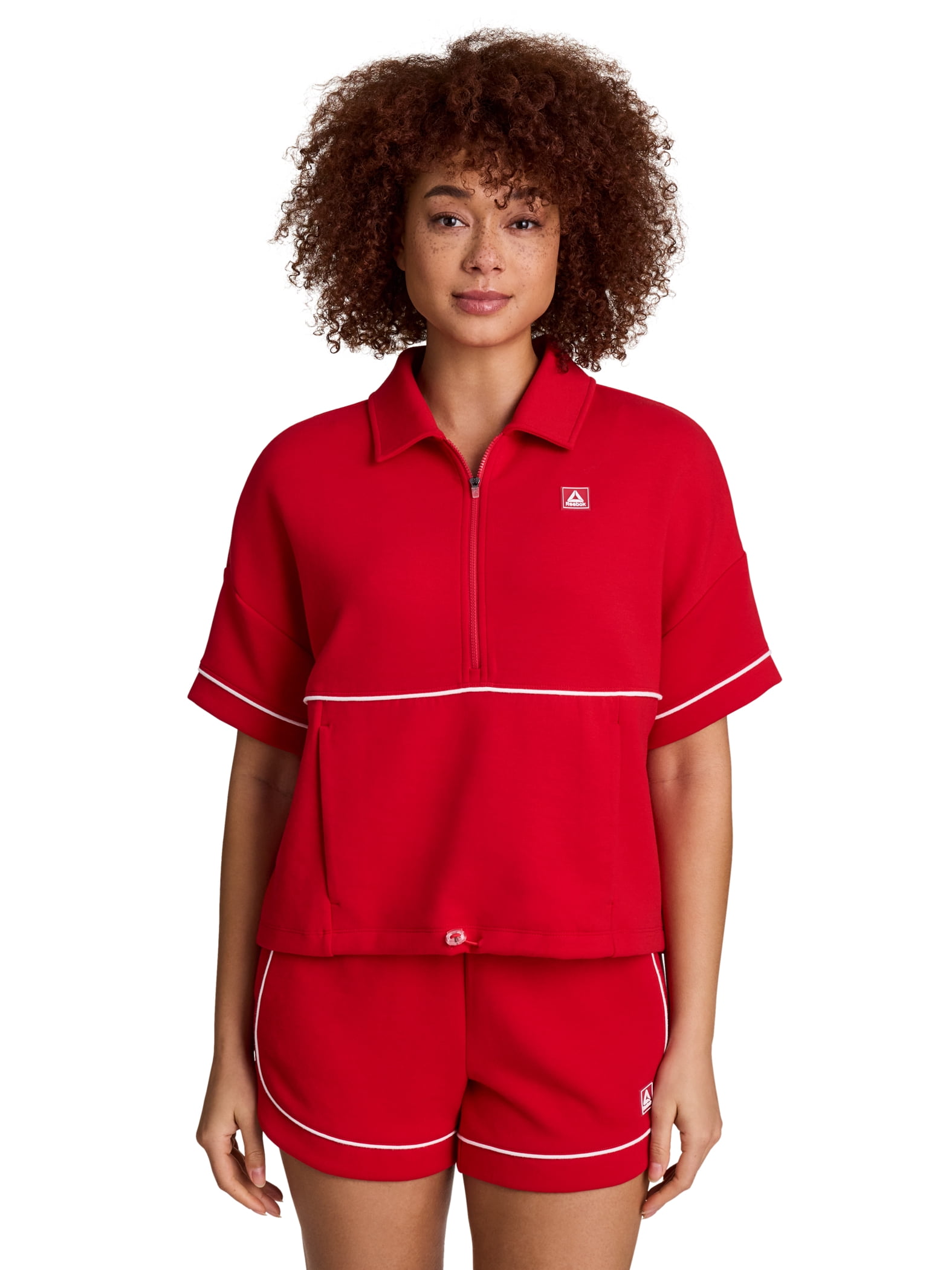 Reebok Women's and Women's Plus Team Player Short Sleeve Oversize Pullover, Sizes XS-4X