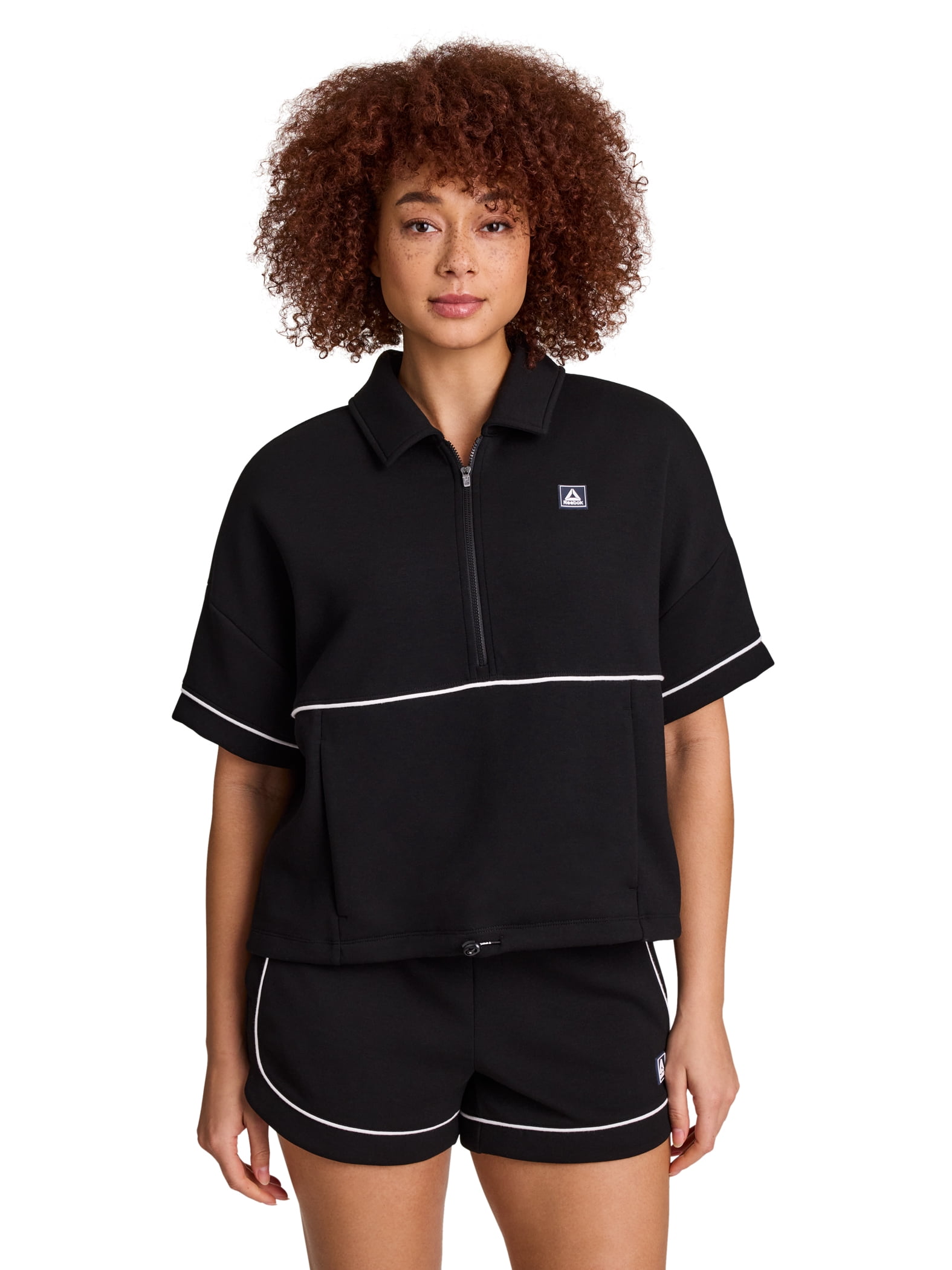 Reebok Women's and Women's Plus Team Player Short Sleeve Oversize Pullover, Sizes XS-4X