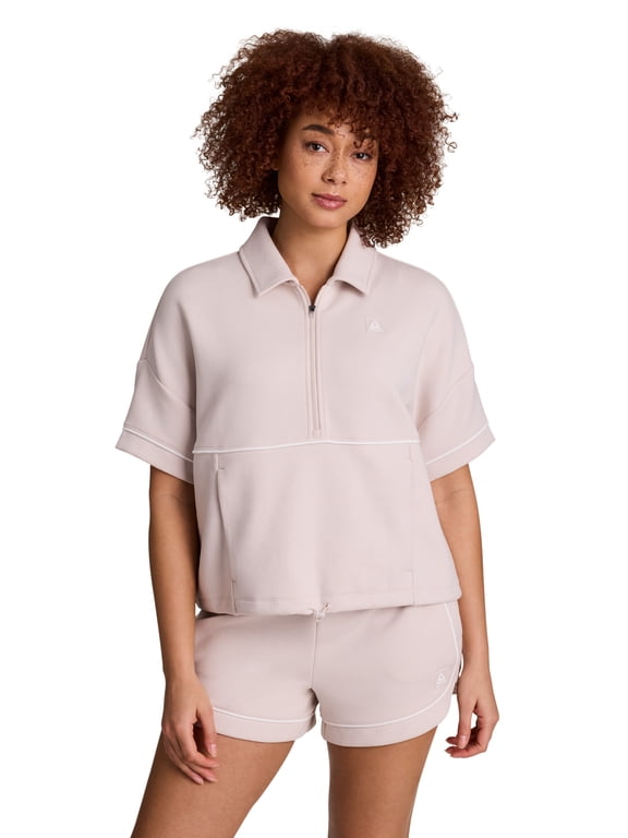 Women's and Women's Plus Team Player Short Sleeve Oversize Pullover, Sizes XS-4X