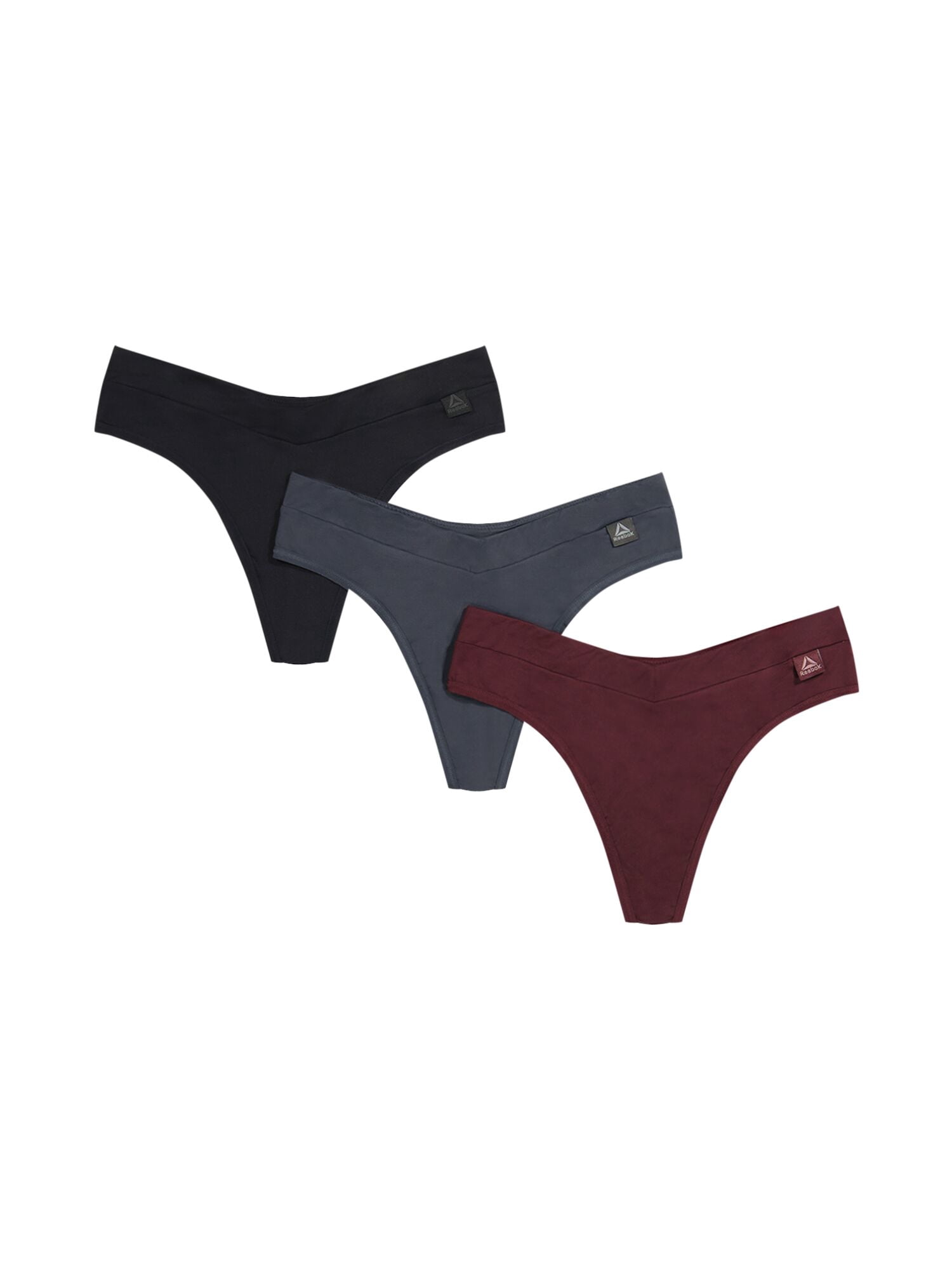 Reebok Women’s Tech Comfort Thong Underwear, 3 Pack, Sizes S - 3XL