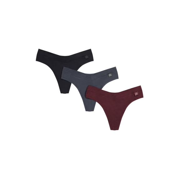 Reebok Women’s Tech Comfort Thong Underwear, 3 Pack, Sizes S - 3XL