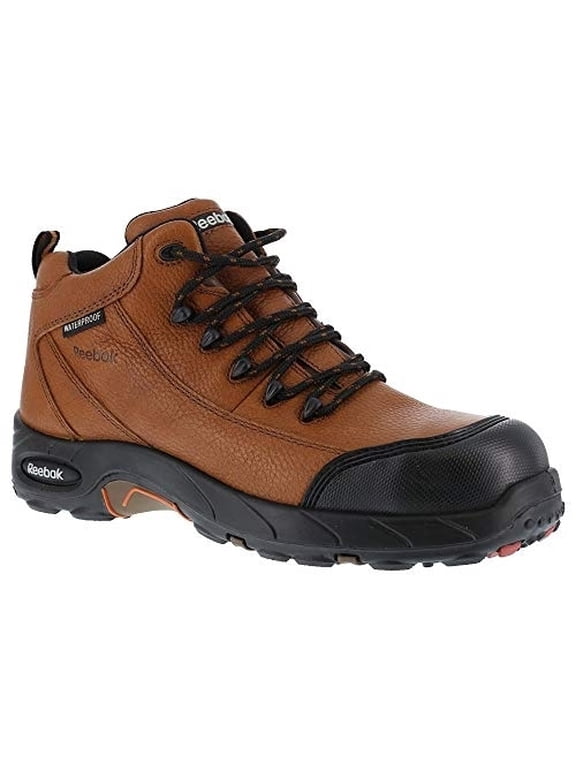 Women's Reebok Composite Toe Waterproof Sport Hiker Boots, Brown 6 2E (Wide)