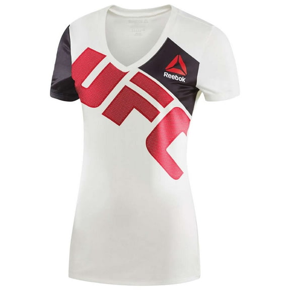Reebok Women's Ufc Jersey Custom Y, Chalk \ Red,L - US