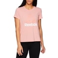 thumbnail image 1 of Reebok Women's Ultimate Slinky Jersey Logo Cropped Tee, 1 of 4
