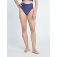 thumbnail image 1 of Reebok Women's V Front High Waist High Leg Bikini Bottoms with UPF 50+, Sizes XS-XXL, 1 of 4